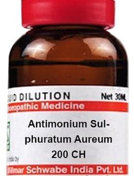 Dr Willmar Schwabe India Antimonium Sulphuratum Aureum Dilution 200 CH