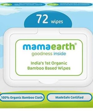 Mamaearth Organic Bamboo Based Wipes | With Castor Oil & Aloe Vera