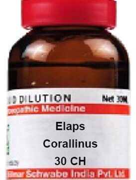 Dr Willmar Schwabe India Elaps Corallinus Dilution 30 CH