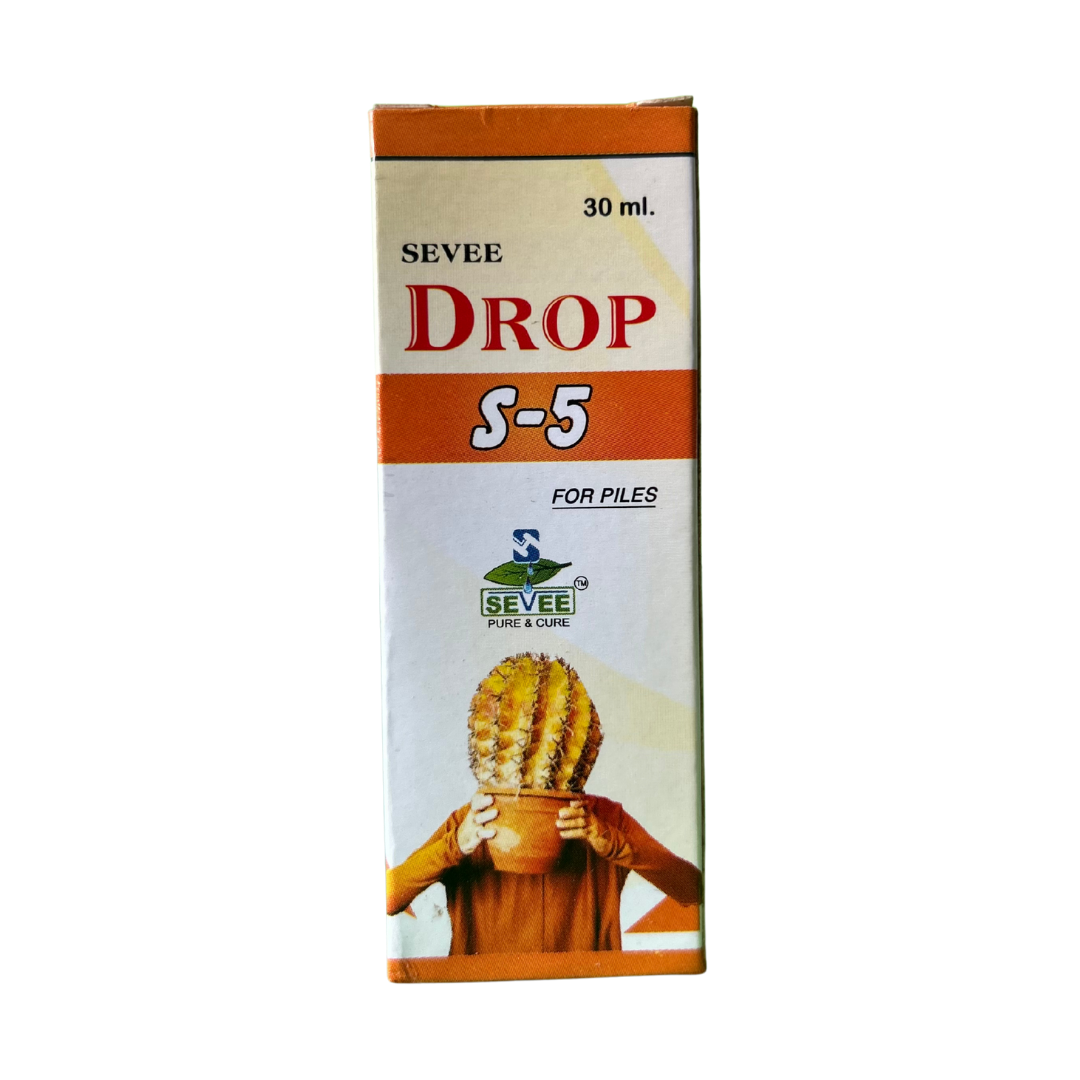SEVEE DROP S-5 Homoeopathic Medicine – 30 ml (For Piles)